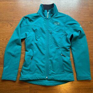 Mountain Hardwear Softshell Size XS Teal Turquoise Blue Womens Stretch